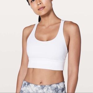 Lululemon Energy Longline Bra White